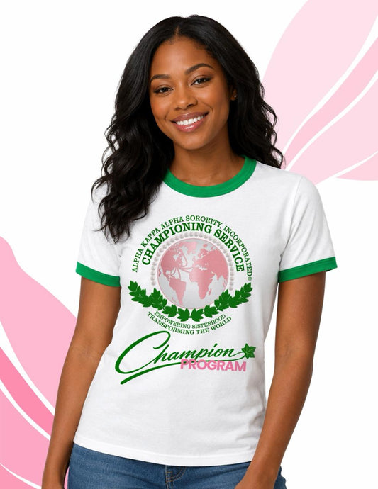 PRE-ORDER | Championing Service Ringer T Shirt